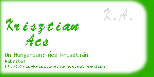 krisztian acs business card